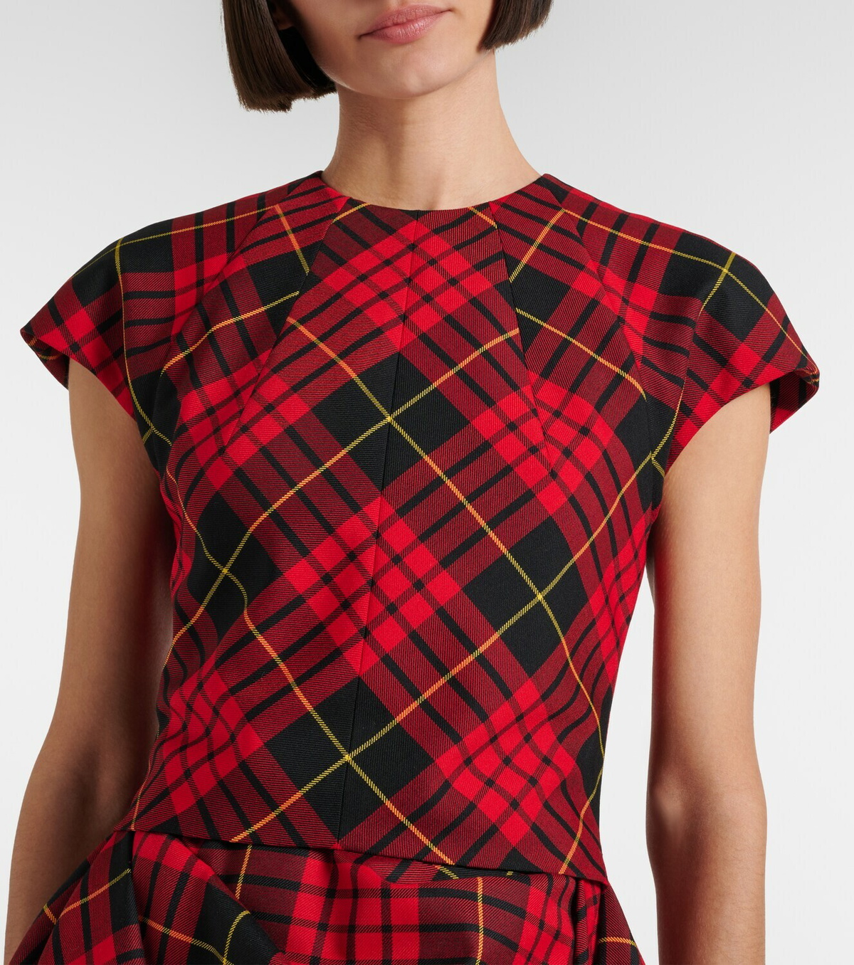 McQueen Asymmetric minidress