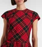 McQueen Asymmetric minidress