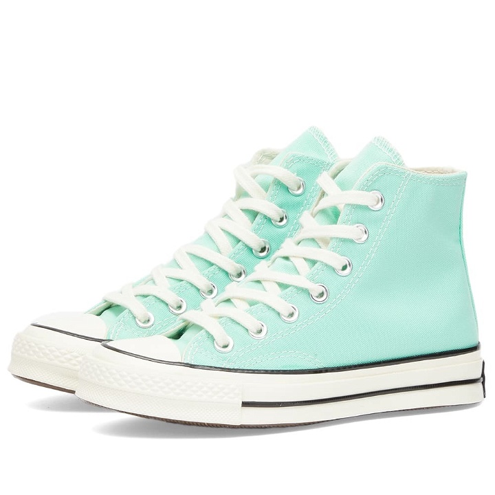 Photo: Converse Chuck Taylor 1970s Hi-Top Sneakers in Prism Green/Egret