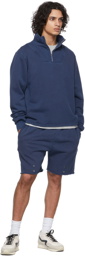 Les Tien Blue Half-Zip Yacht Sweatshirt