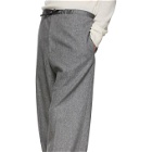 Jil Sanderand Grey Wide-Leg Drawstring Trousers