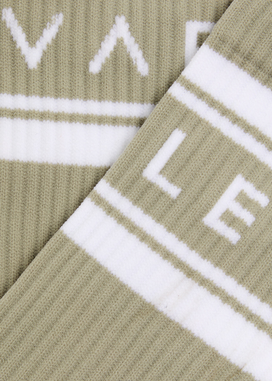 Varley Astley Logo-intarsia Jersey Socks Grey