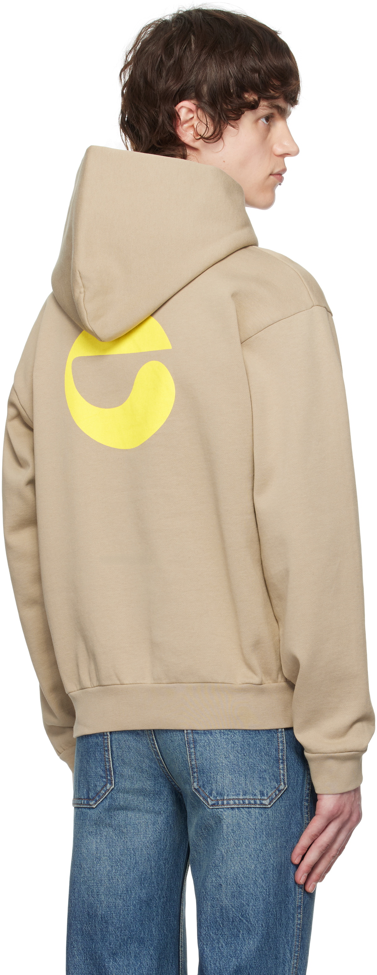 Coperni Beige Logo Hoodie