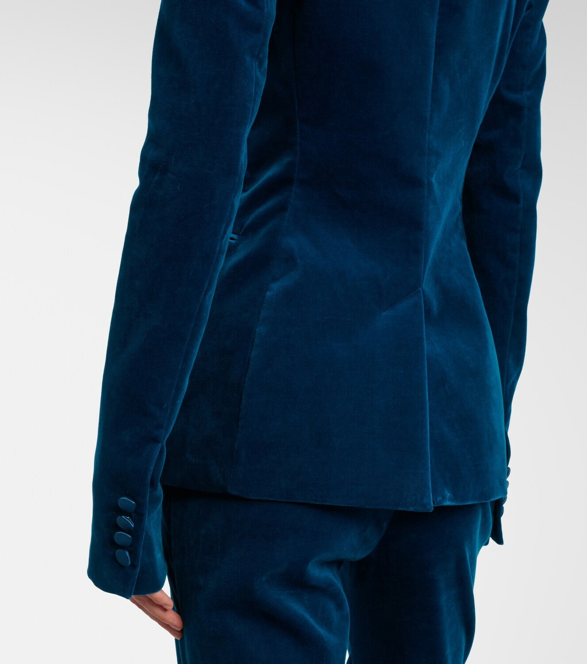 Rabanne Cotton-blend velvet and satin blazer