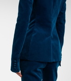 Rabanne Cotton-blend velvet and satin blazer
