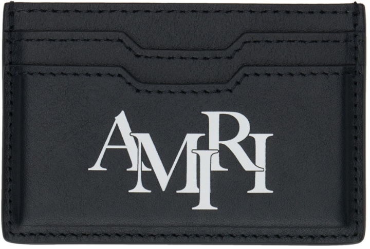 Photo: AMIRI Black Staggered Card Holder