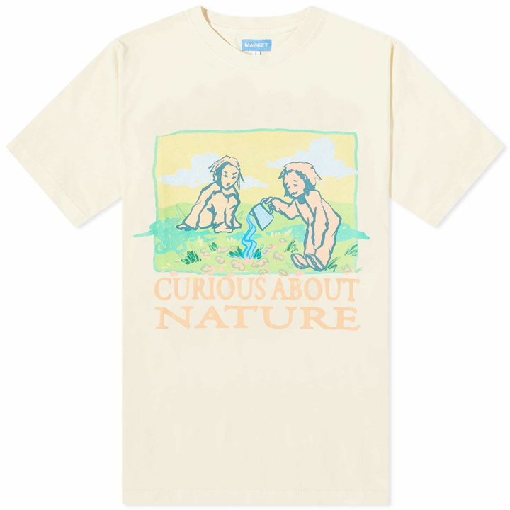 Photo: MARKET Men's Curious About Nature T-Shirt in Ecru