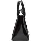 Off-White Black Leather Arrow Tote