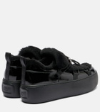 Roger Vivier Viv' Up shearling and patent leather sneakers