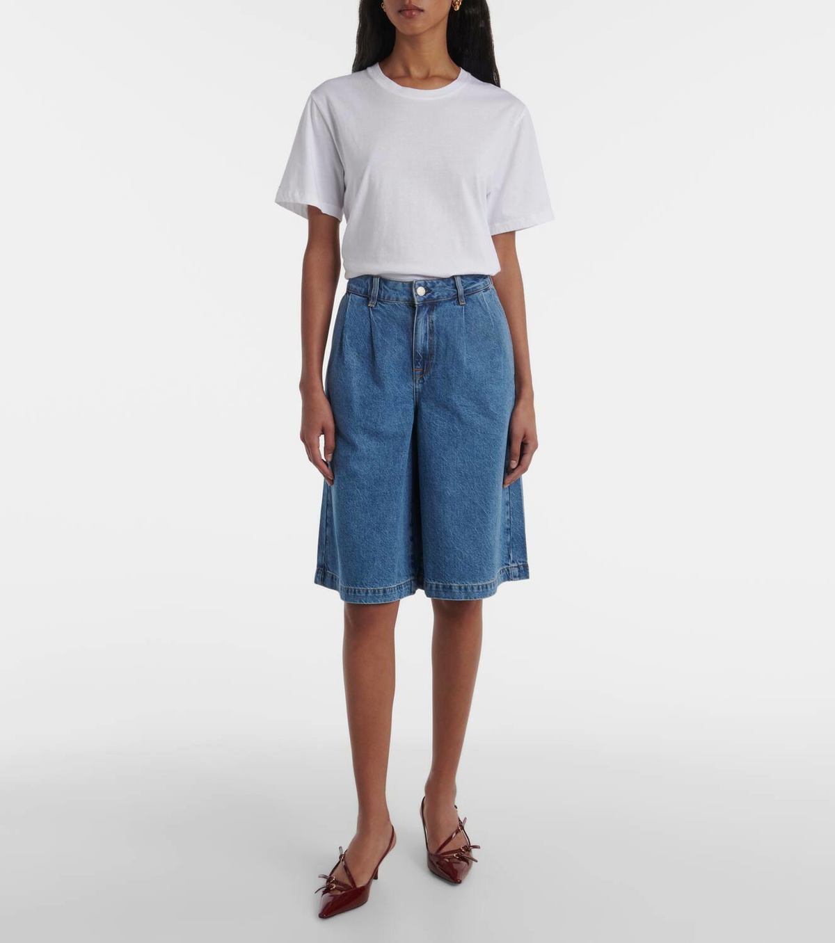 AG Jeans Gran Canaria high-rise wide-leg shorts