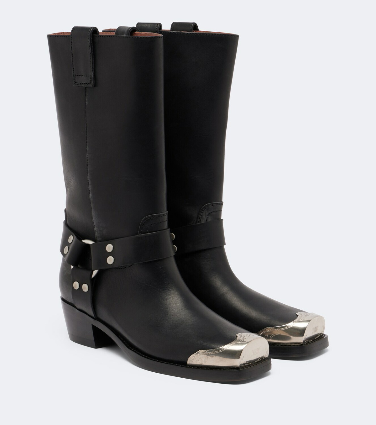 Paris Texas Roxy embellished leather biker boots