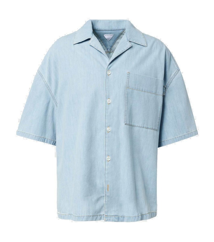 Photo: Bottega Veneta Denim bowling shirt