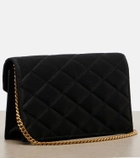 Saint Laurent Paris Mini quilted satin shoulder bag