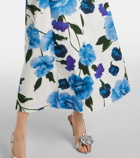 Erdem Floral cotton poplin midi dress