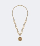 FoundRae Forever A Pair 18kt gold pendant necklace with diamonds