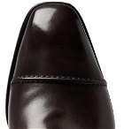 George Cleverley - Caine Leather Monk-Strap Shoes - Men - Brown