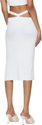 Anna October White Alizee Midi Skirt