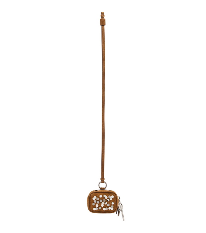 Photo: Acne Studios Camero Clip embellished suede AirPods case