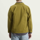 Drake's Men's Textured Twill 3-Pocket Overshirt in Military Grn