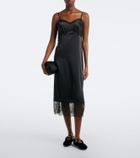 Simone Rocha Embellished velvet Mary Jane flats