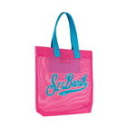 MC2 Saint Barth Mesh Fuchsia Shopper Bag With Terry Patch