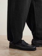 A.PRESSE - Vintage Straight-Leg Cotton Sweatpants - Black