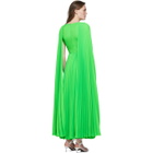 Valentino Green Pleated Dress