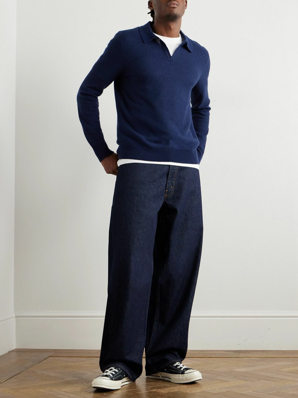 Polo Ralph Lauren - Slim-Fit Linen and Cashmere-Blend Polo Shirt