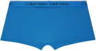 Calvin Klein Underwear Three-Pack Blue Low-Rise Boxers