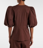 Adriana Degreas Cotton-blend top