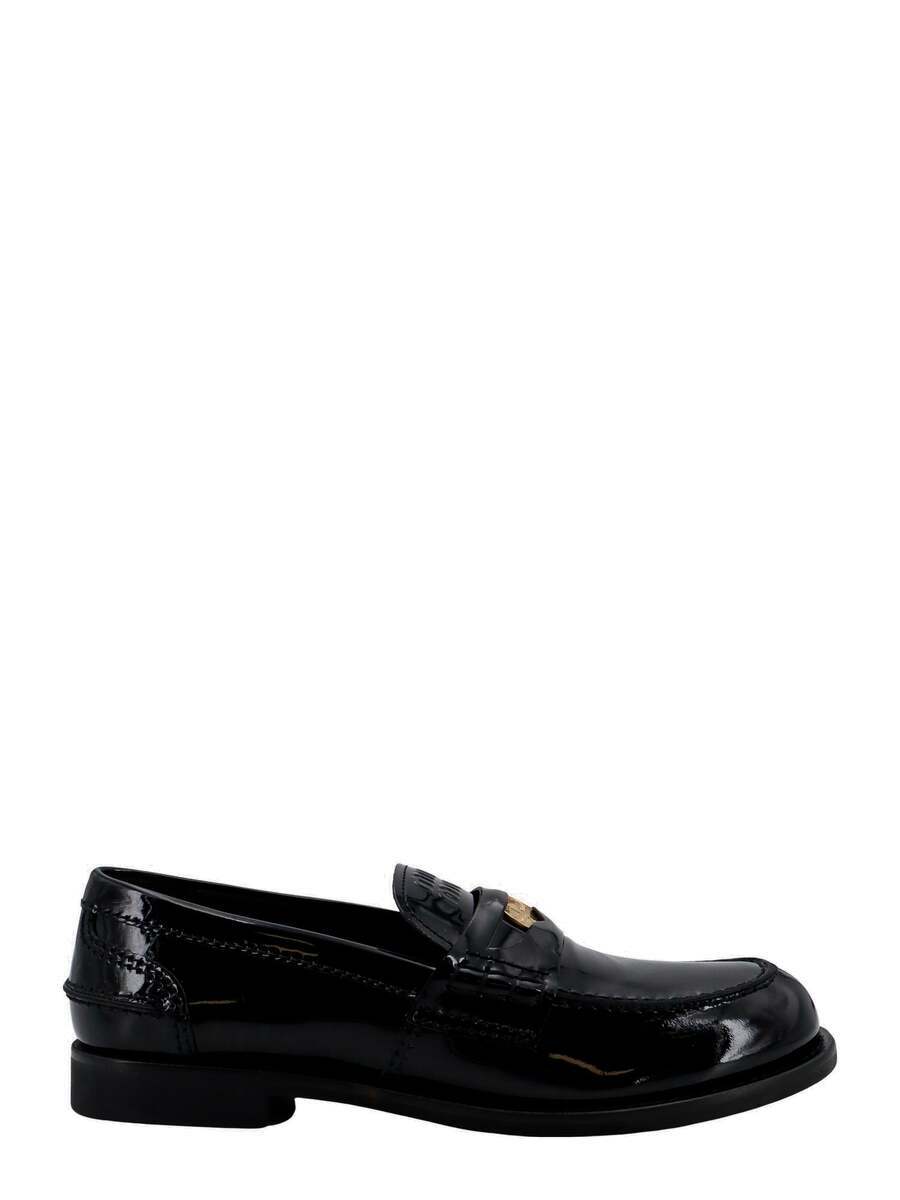 Miu Miu Women Two-Tone Leather Loafers