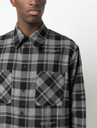 OFF-WHITE - Checked Cotton Shirt