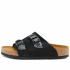 Birkenstock Zürich Tech in Black Suede