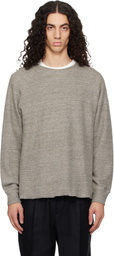Lady White Co. Gray Raglan Thermal Sweatshirt