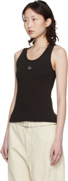 Maison Kitsuné Brown Baby Fox Ribbed Tank Top