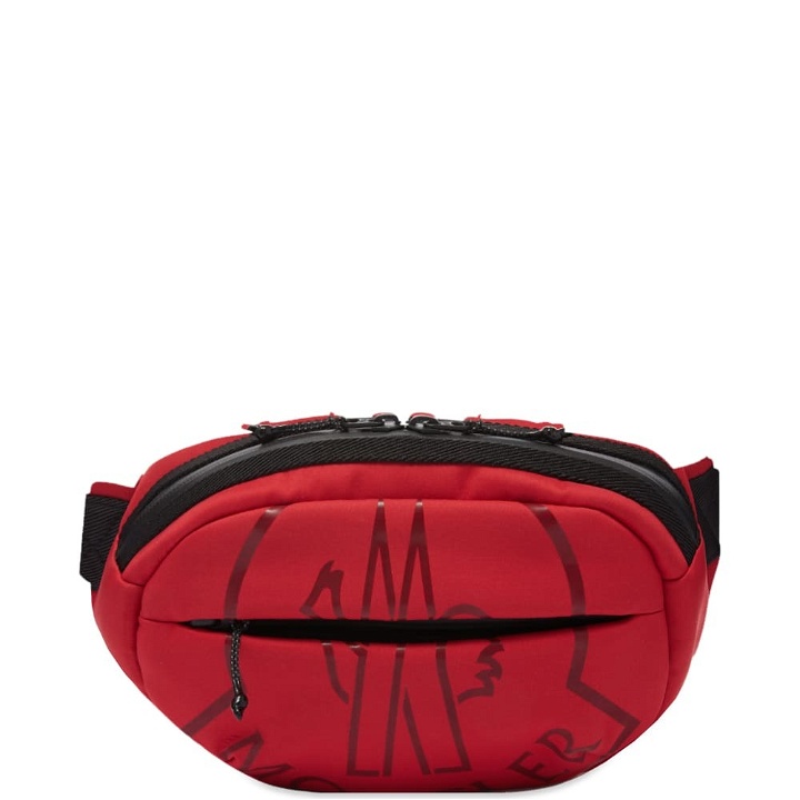 Photo: Moncler Men's Cut Logo Bumbag in Red
