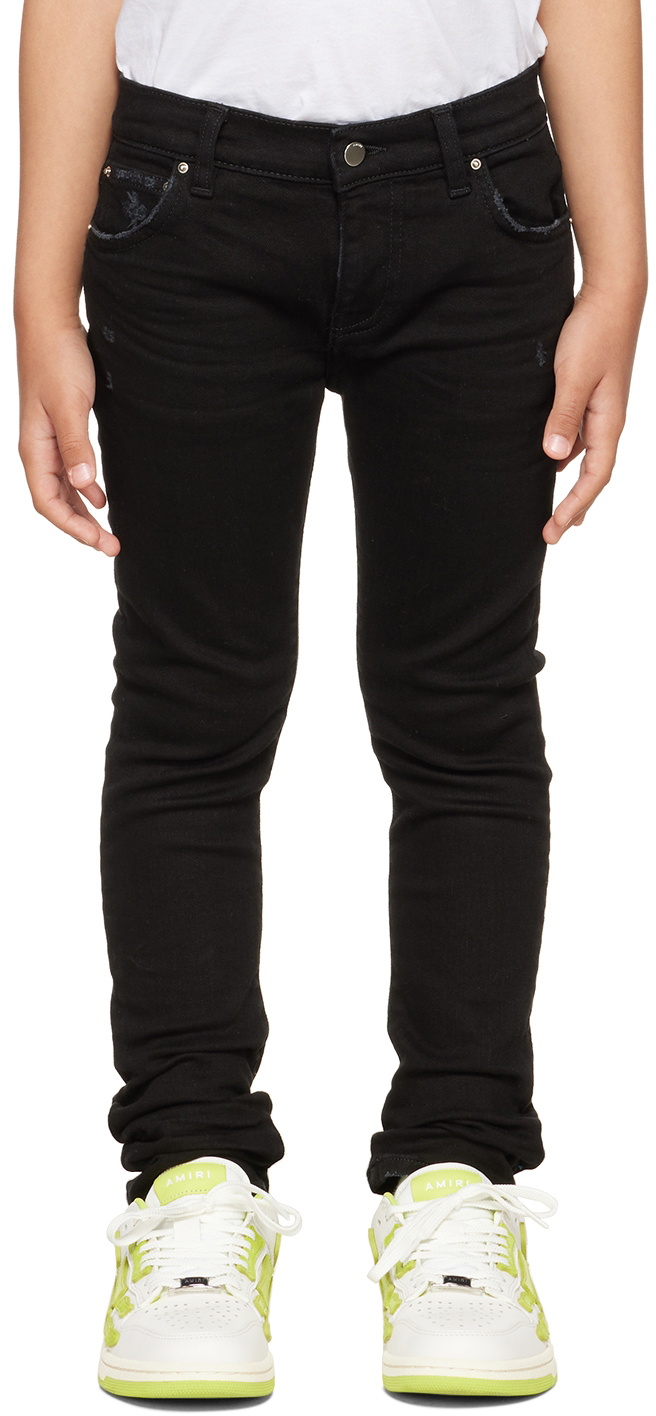 AMIRI Kids Black Stack Jeans Amiri