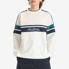 Malbon Men's Sportivia Nylon Popover Jacket in White