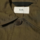 Folk Men's Woven Tech Jacket in Olive