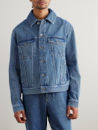 LOEWE - Anagram Embroidered Denim Jacket - Blue
