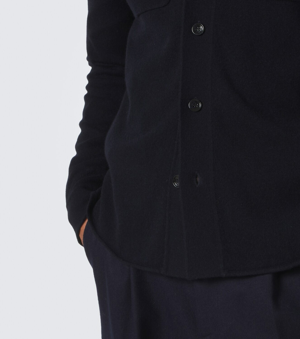 Allude Knitted wool and cashmere shirt