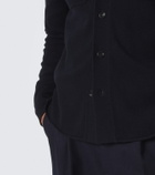 Allude Knitted wool and cashmere shirt