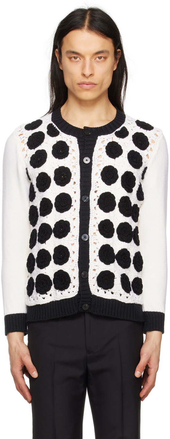 Ernest W. Baker White Floral Cardigan Ernest W. Baker Ernest W. Baker White Floral Cardigan Ernest W. Baker