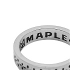 Maple Men's Bandana Ring in Silver