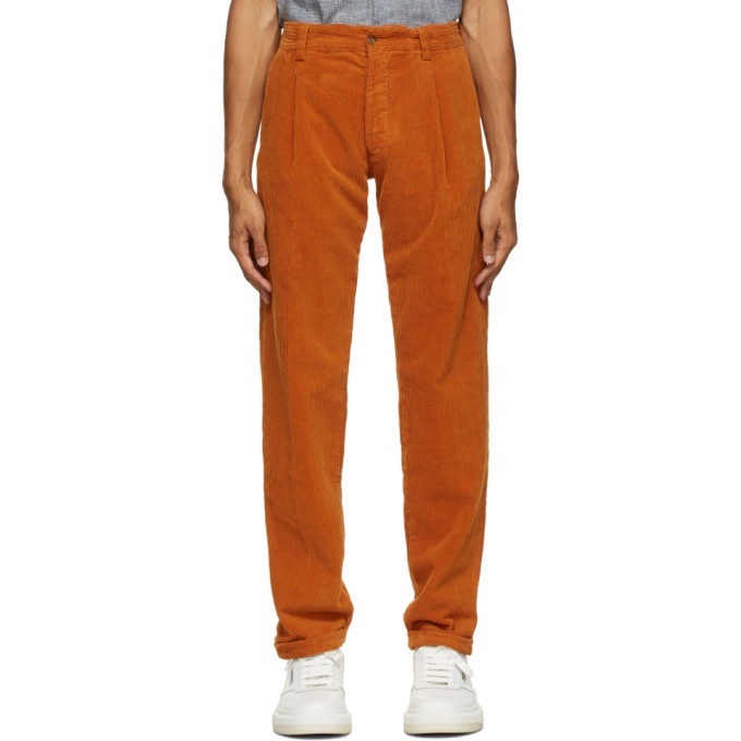 Photo: DOPPIAA Orange Corduroy Antioco Trousers