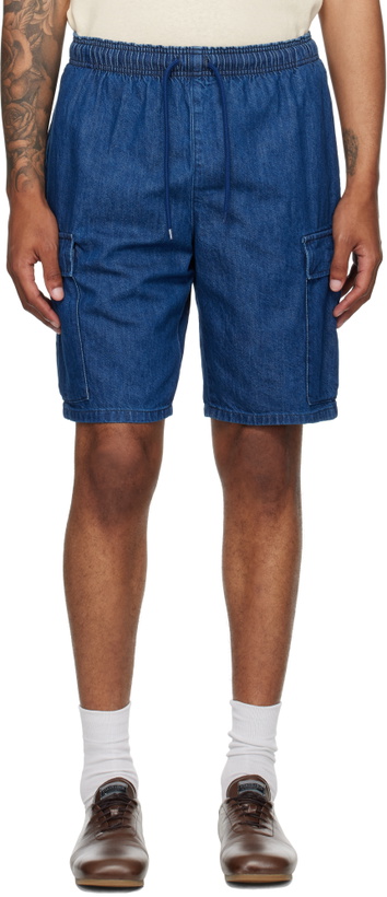 Photo: WTAPS Navy MILS2301 Denim Shorts