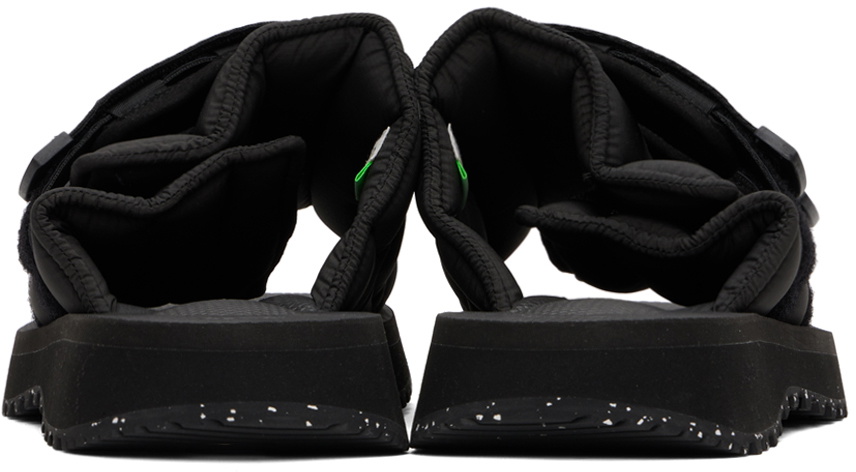 SUICOKE Black MOTO-PUFFab Sandals