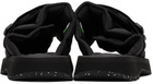 SUICOKE Black MOTO-PUFFab Sandals