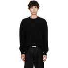 Rick Owens Black Tower Round Neck Sweater