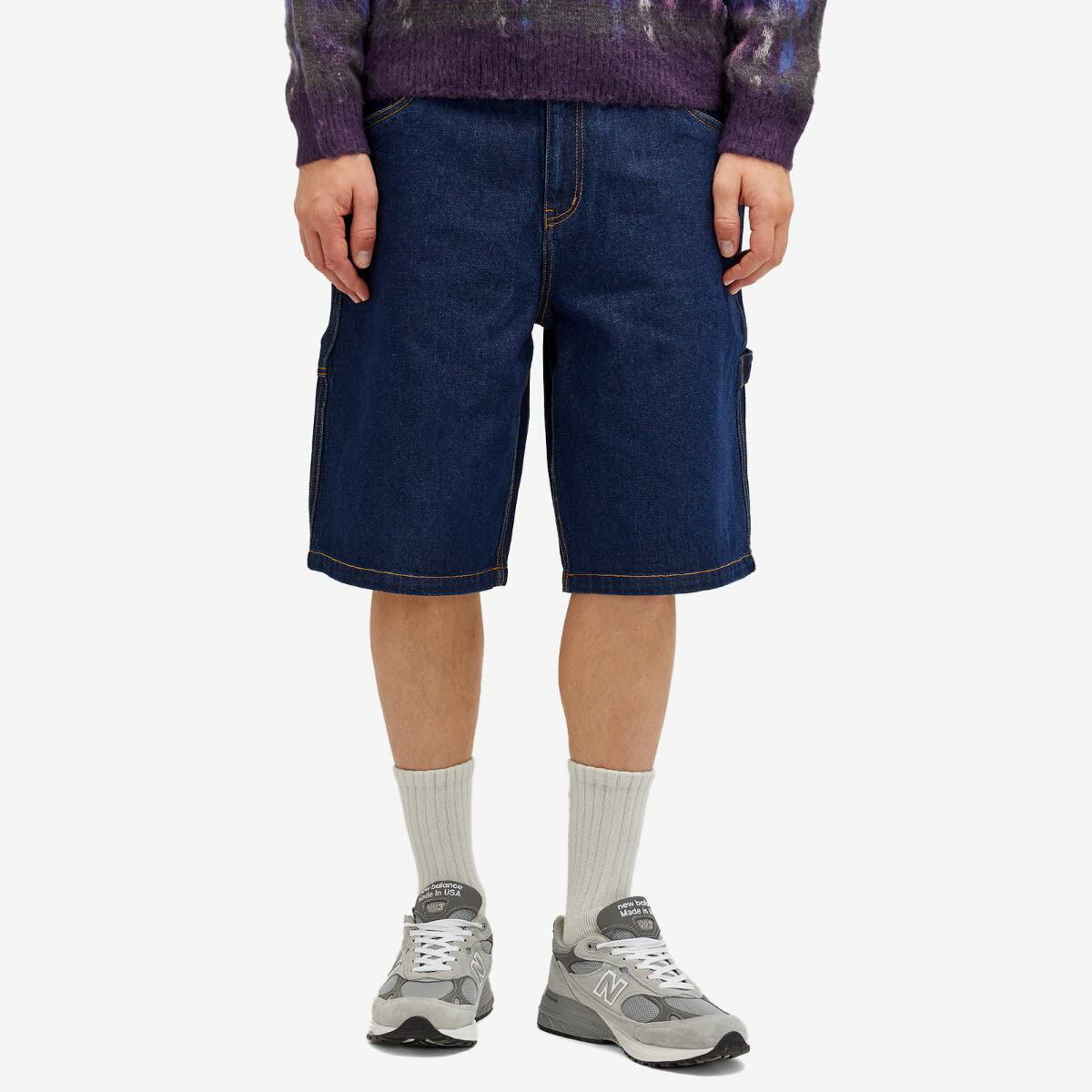 Dime Men's Classic Denim Shorts in Indigo Dime